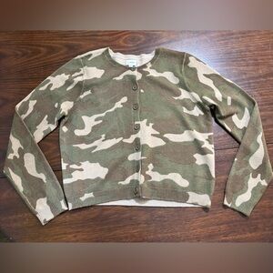 PanSun Camo Cardigan Sweater